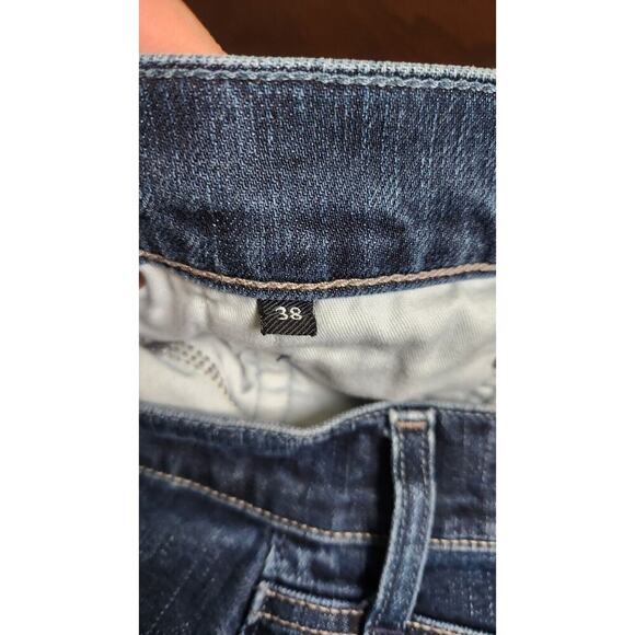 7 For All Mankind Mens Luxe Performance The Straight Jeans 38 Dark Wash - Picture 7 of 11